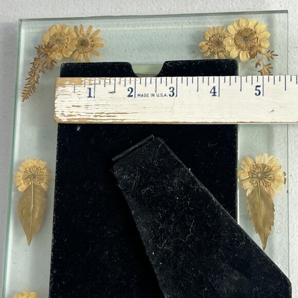 Vintage Pressed Dried Flowers Glass Picture Frame Botanical Floral Art Decor - Picture 4 of 9
